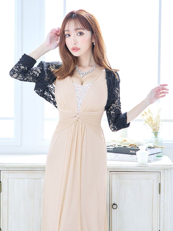 画像11: モノトーン総レースショート丈ボレロ/上着/羽織り物/アウター【Fサイズ/2カラー】[OF08-U]【IM】 (11)