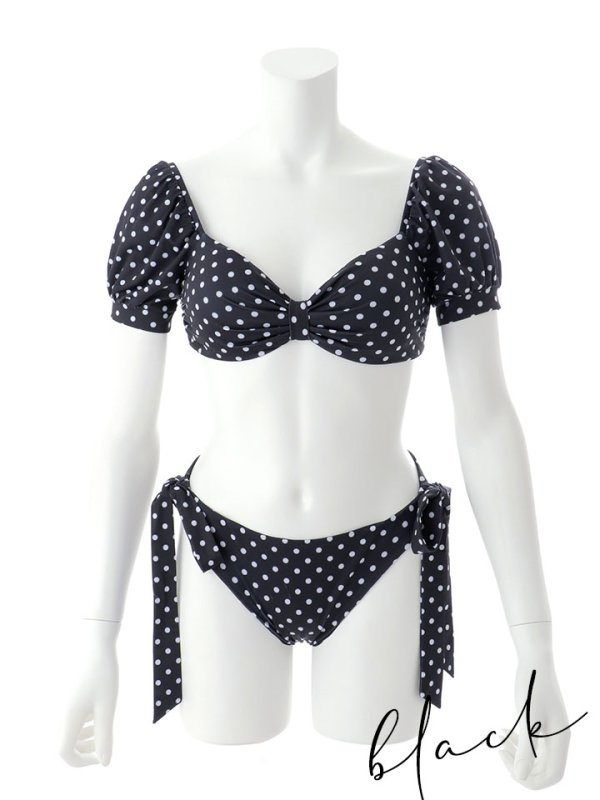 画像29: 【即日発送】【ビキニ】【水着】ドットリボン2WAYビキニ 2点セット [YMT] (29)