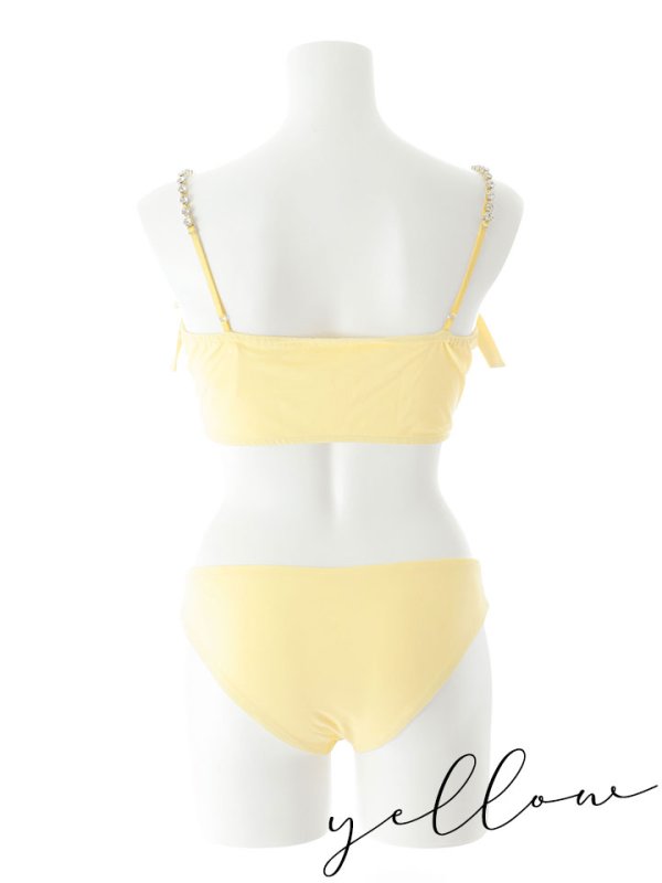 画像45: 【即日発送】【ビキニ】【水着】サイドリボンビジュースタッズビキニ 2点セット [YMT] (45)