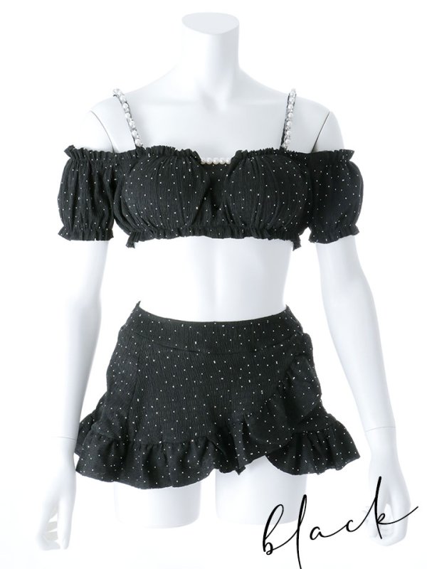 画像39: 【即日発送】【ビキニ】【水着】オフショルフレアスカートビキニ  4点セット[YMT]M274 (39)