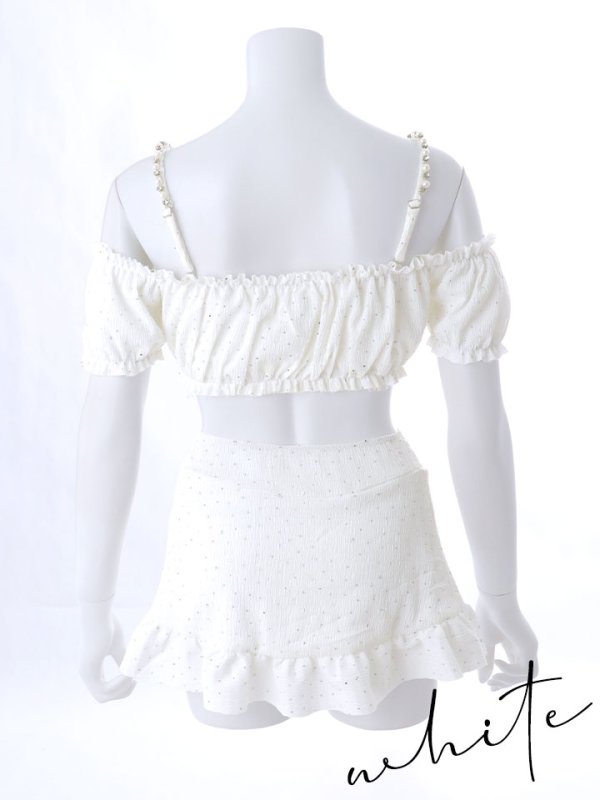 画像38: 【即日発送】【ビキニ】【水着】オフショルフレアスカートビキニ  4点セット[YMT]M274 (38)