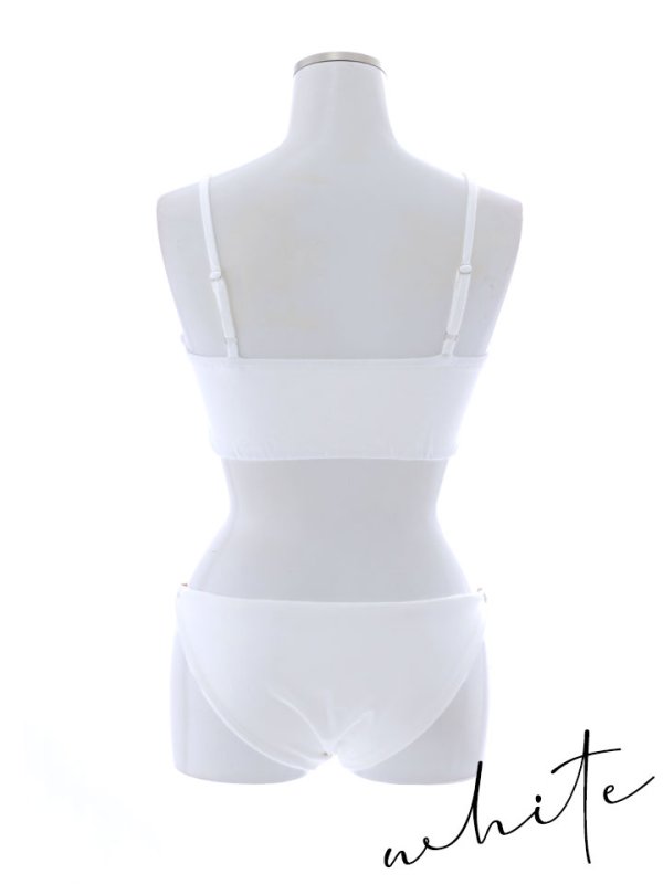 画像24: 【即日発送】【ビキニ】【水着】フロントジップビジューチェーンビキニ 2点セット [YMT] (24)