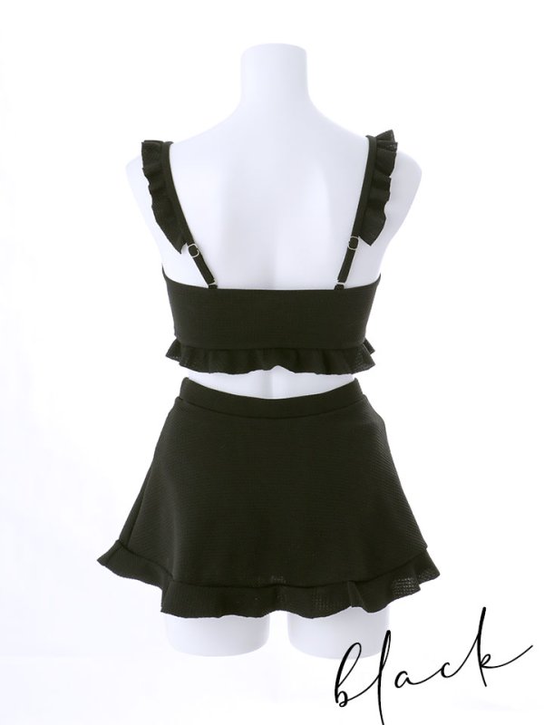 画像20: 【即日発送】【ビキニ】【水着】立体リボンフリルスカートビキニ  3点セット [YMT] (20)