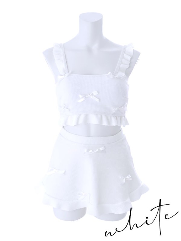 画像22: 【即日発送】【ビキニ】【水着】立体リボンフリルスカートビキニ  3点セット [YMT] (22)