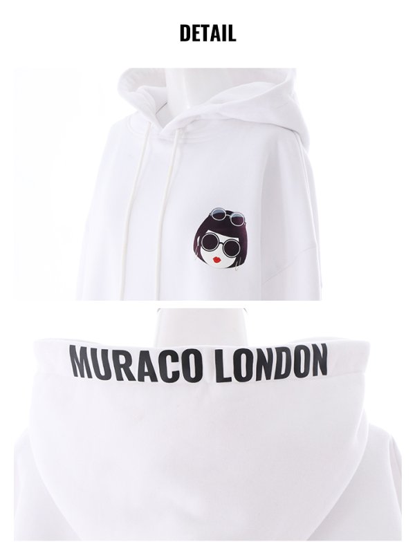 画像11: 【MURACO×sugar&JEWELS】MURACOLONDON ムラココラボパーカー/フーディー/ トレーナー/シンプルロゴデザイン[HC02] (11)