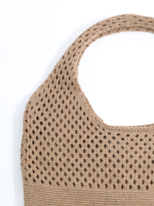 画像4: 【即日発送】【ビキニ】【水着小物：ビーチバッグ】ニットバッグ/ 2カラー[YMT] (4)