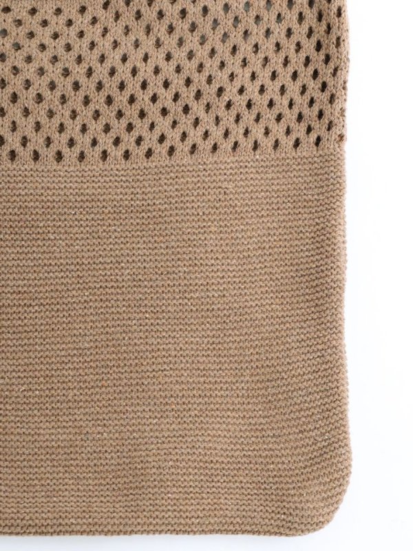 画像5: 【即日発送】【ビキニ】【水着小物：ビーチバッグ】ニットバッグ/ 2カラー[YMT] (5)