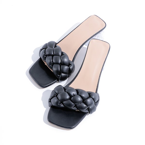 画像8: 【即日発送】【水着小物：ビーチサンダル】シンプルクリアヒールサンダル[YMT] (8)