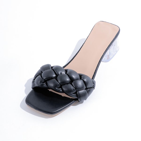 画像9: 【即日発送】【水着小物：ビーチサンダル】シンプルクリアヒールサンダル[YMT] (9)