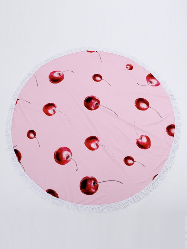 画像6: 【即日発送】【ビキニ】【水着小物：ビーチマット】さくらんぼビーチマット [YMT] (6)
