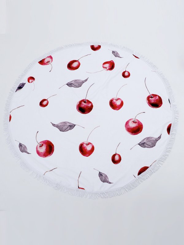 画像4: 【即日発送】【ビキニ】【水着小物：ビーチマット】さくらんぼビーチマット [YMT] (4)