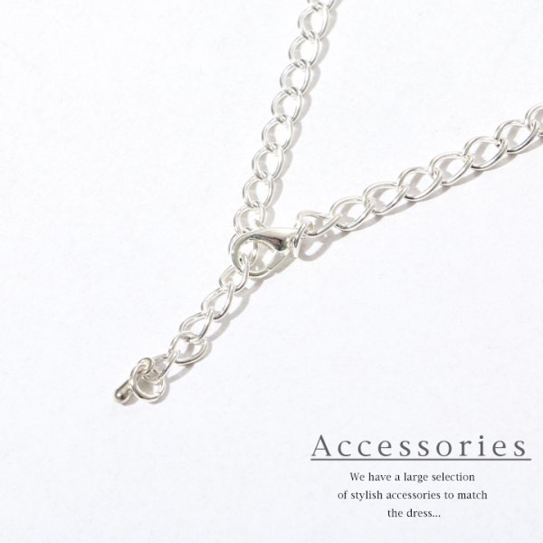 画像4: 【アクセサリー：ネックレス】【ネックレス&ピアス】【Angel R】ラインストーンｘパールが上品に煌めくネックレス＆ピアスSET[OF02] (4)