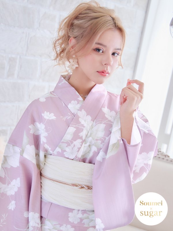 画像3: 【即日発送】【浴衣セール！】【浴衣】大胆な牡丹が咲き誇るピンク地浴衣  【浴衣３点セット 浴衣/帯/下駄】[YMT] (3)