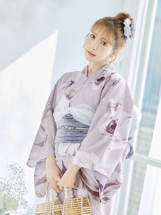 値下げ❗️変わり浴衣セット（下駄付き） 街ブラ浴衣 変わり織 浴衣 3点セット 大人 セット 女性 帯 下駄