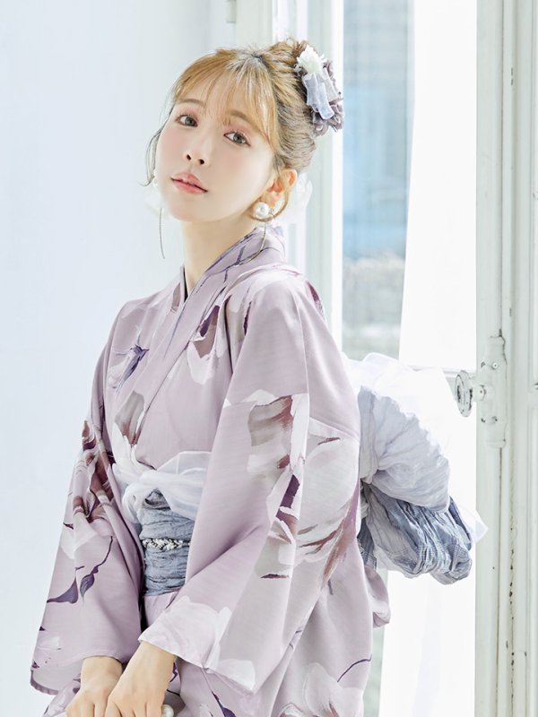 画像15: 【即日発送】【浴衣セール！】ロマンティックピオニー浴衣  【浴衣３点セット 浴衣/帯/下駄】[YMT] (15)