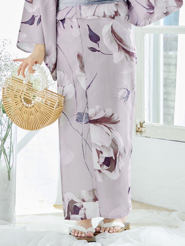 画像18: 【即日発送】【浴衣セール！】ロマンティックピオニー浴衣  【浴衣３点セット 浴衣/帯/下駄】[YMT] (18)