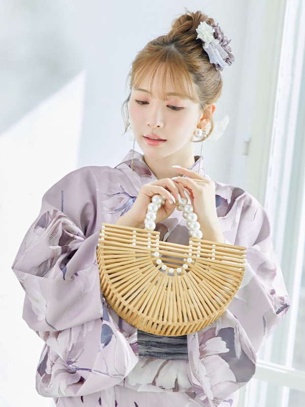 画像9: 【即日発送】【浴衣セール！】ロマンティックピオニー浴衣  【浴衣３点セット 浴衣/帯/下駄】[YMT] (9)