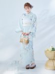 画像6: 【即日発送】クラシカルローズブルー浴衣 OBI-siwa-200-kj-13-OW / HIMO-903-kj-W / HEKO-800-sb-5-W / YA-953-kn-BL / YA-1081-kj-BL / GETA-01-kj-2-BL [YMT] (6)