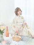 画像6: 【即日発送】クリームイエローピオニー浴衣 OBI-siwa-200-kj-13-OW / HIMO-900-yn-8-P / HEKO-800-sb-5-W / YA-1079-kj-6-W / YA-72-kn-MOC / GETA-01-kj-7-P / [YMT] (6)