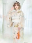 画像8: 【即日発送】クリームイエローピオニー浴衣 OBI-siwa-200-kj-13-OW / HIMO-900-yn-8-P / HEKO-800-sb-5-W / YA-1079-kj-6-W / YA-72-kn-MOC / GETA-01-kj-7-P / [YMT] (8)