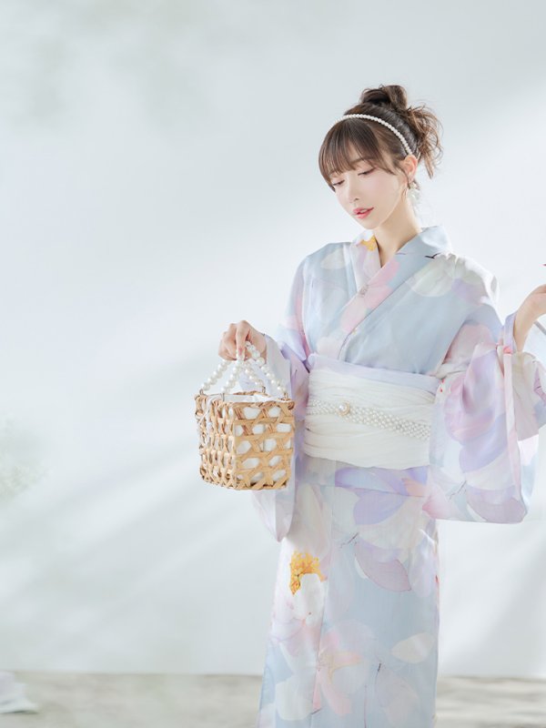 画像12: 【即日発送！】アイシーフラワー牡丹浴衣  【浴衣３点セット 浴衣/帯/下駄】[YMT] (12)