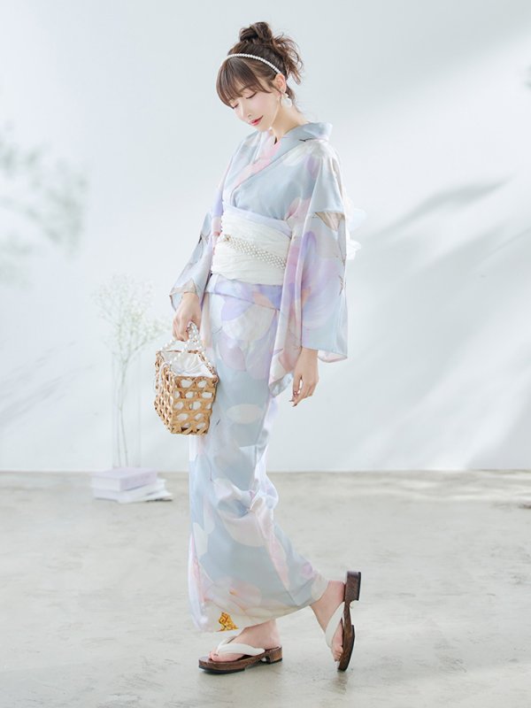 画像15: 【即日発送！】アイシーフラワー牡丹浴衣  【浴衣３点セット 浴衣/帯/下駄】[YMT] (15)