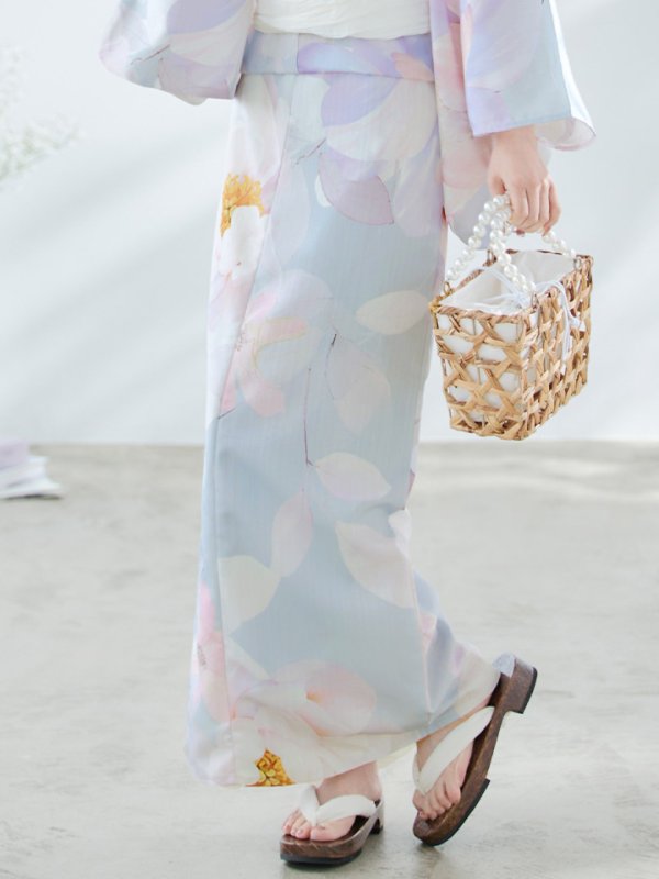 画像21: 【即日発送！】アイシーフラワー牡丹浴衣  【浴衣３点セット 浴衣/帯/下駄】[YMT] (21)