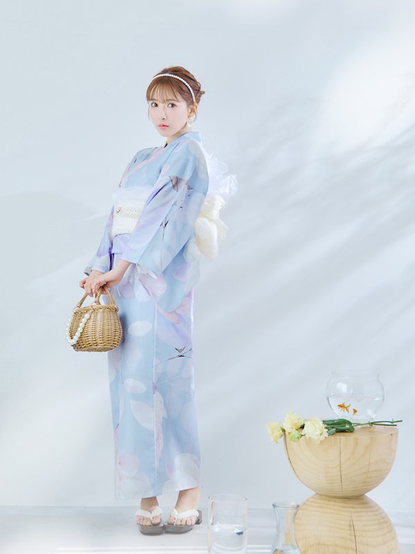 画像6: 【即日発送】シャーベットフラワー牡丹浴衣  【浴衣３点セット 浴衣/帯/下駄】[YMT] (6)