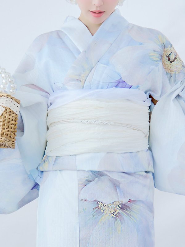 画像14: 【即日発送】アイシーフラワー牡丹浴衣  【浴衣３点セット 浴衣/帯/下駄】[YMT] (14)