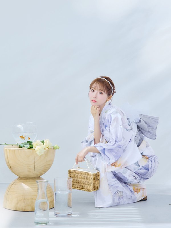 画像12: 【即日発送】シャーベットフラワー牡丹浴衣  【浴衣３点セット 浴衣/帯/下駄】[YMT] (12)