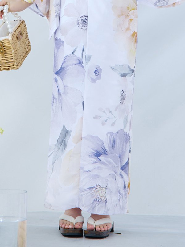 画像15: 【即日発送】シャーベットフラワー牡丹浴衣  【浴衣３点セット 浴衣/帯/下駄】[YMT] (15)