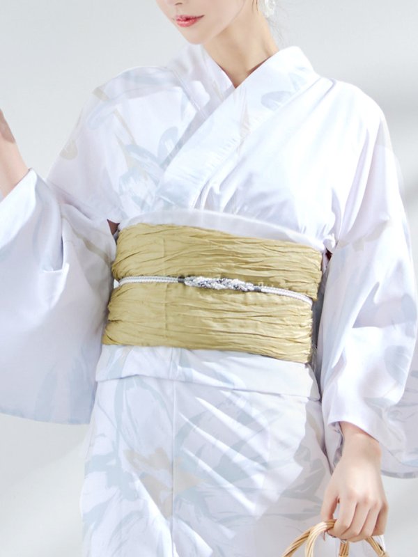 画像20: 【即日発送】ニュアンスフラワーベージュ浴衣  【浴衣３点セット 浴衣/帯/下駄】[YMT] (20)