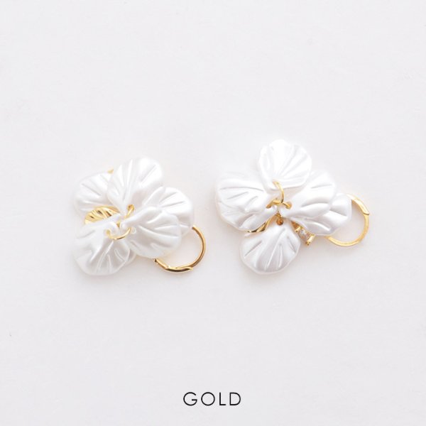 画像2: 【アクセサリー：ピアス】フラワーモチーフピアス【Fサイズ/1カラー】[YMT]  (2)