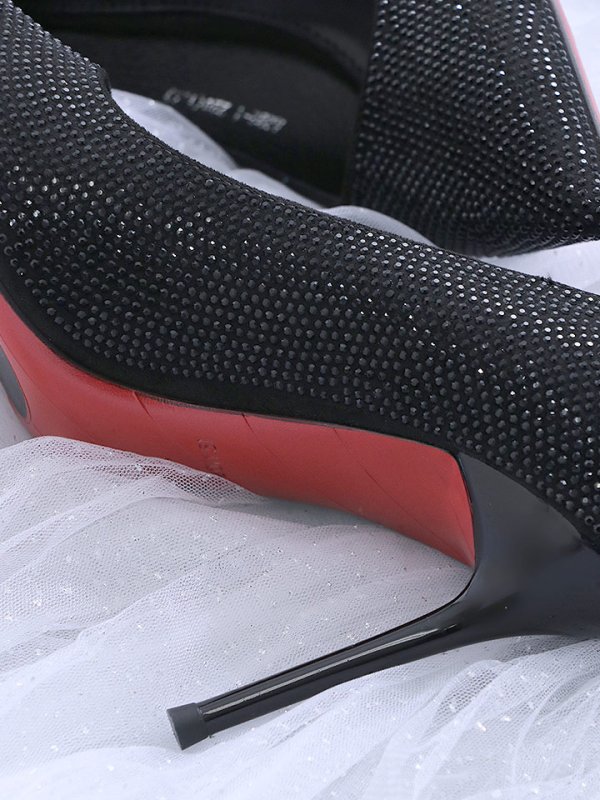 画像11: 【COMEX】 2color/ 9cmヒール/ ラメ/ ラインストーン/ 極細ピンヒール/ ポインテッドトゥ/ ハイヒール/ パンプス[OF02] (11)