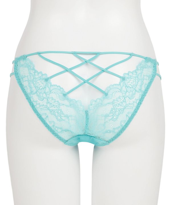 グローリーリリー オープンバック ショーツ カラー:ブルー