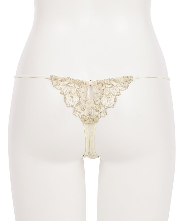 マリーサテン エンブレースTバック:アイボリー