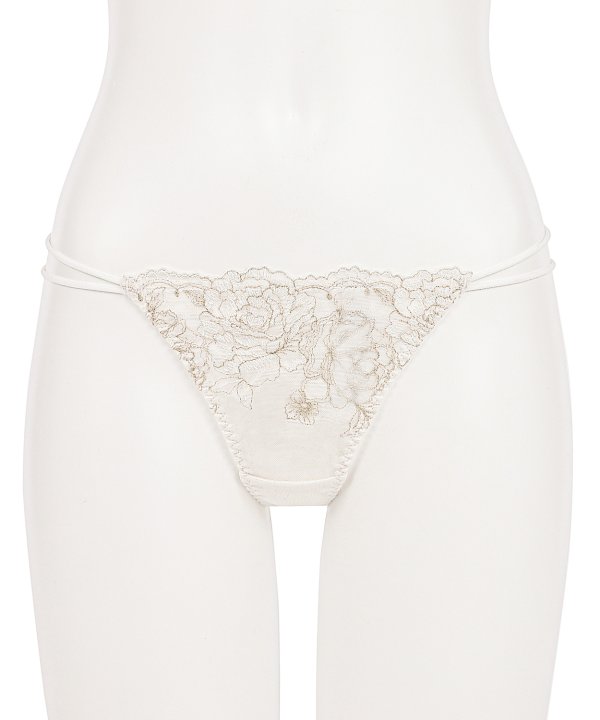 ブレッシングフラワー エンブレース Tバック:ホワイト