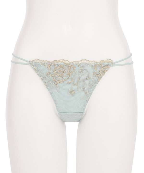 ブレッシングフラワー エンブレース Tバック:ブルー