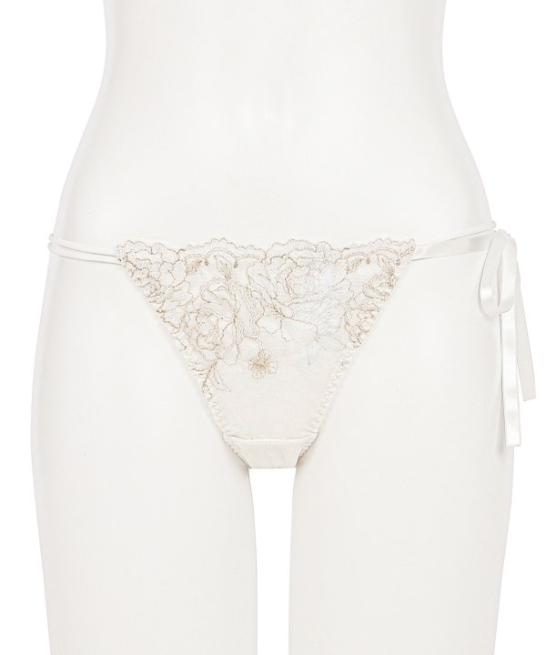 ブレッシングフラワー ストレッチレース ショーツ:ホワイト