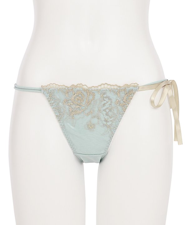 ブレッシングフラワー ストレッチレース ショーツ:ブルー