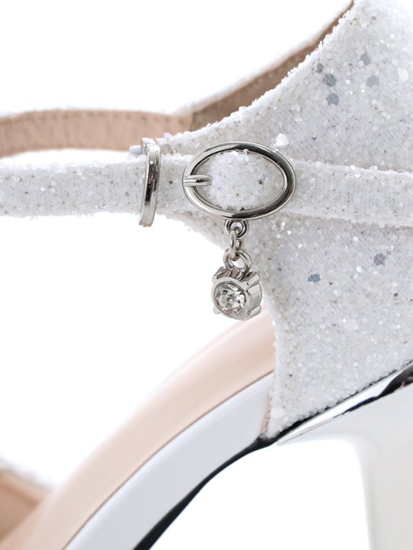 画像15: ストラップ/ビジュー/12cmヒール/厚底/グリッター/ラメ/サンダル【34-40サイズ/3カラー】[OF02] (15)