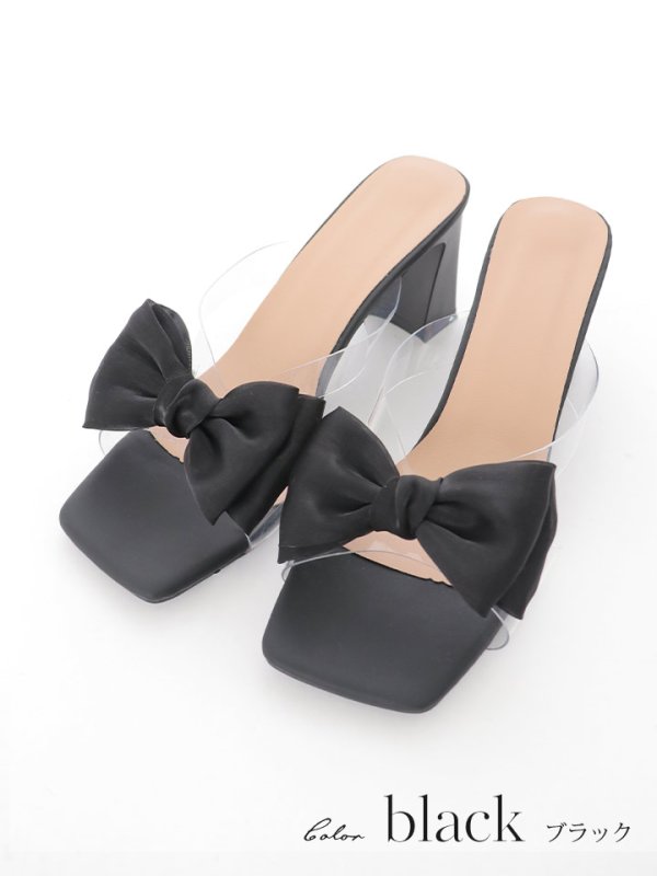 画像4: 【即日発送】【水着小物：ビーチサンダル】パールチェーン/ リボン/ フリル/ 厚底/ ウエッジソール/ サンダル/ サマーシューズ[YMT] (4)