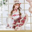 画像6: 【即日発送！】【クリスマスコスプレ9点セット】【Malymoon/マリームーン】フレンチチェックノエルトナカイ【SM-ML/2カラー】[OF03] (6)