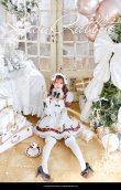 画像3: 【即日発送！】【クリスマスコスプレ7点セット】【Malymoon/マリームーン】ミルクニットフレーズたれ耳サンタドレス【SM-ML/1カラー】[OF03] (3)