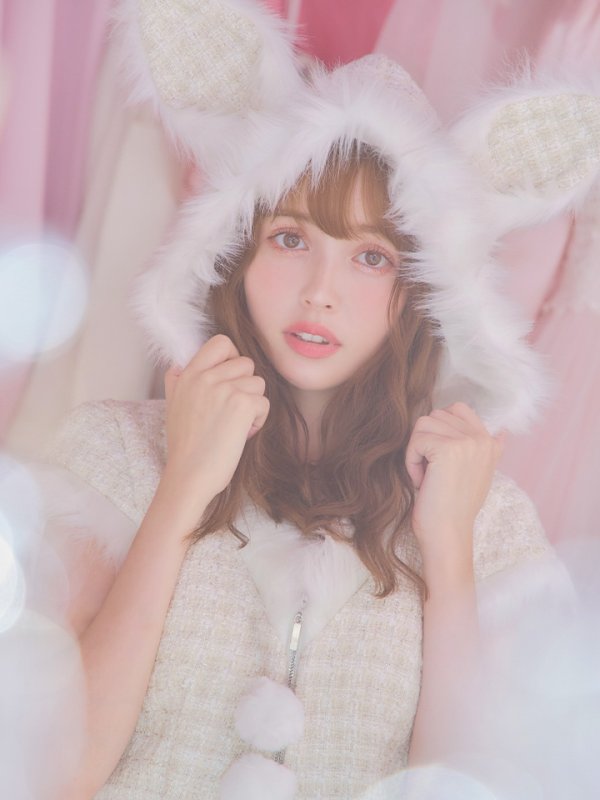 画像12: 【即日発送！】【サンタコス5点セット】【XS-XLサイズ/2カラー】ツイードチェックバニーサンタコスプレ[YMT] (12)