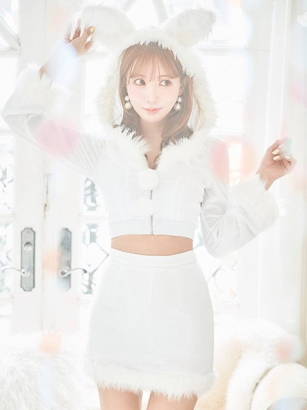 画像24: 【即日発送！】【サンタコス 4点セット】【S-Lサイズ/3カラー】セットアップバニーサンタコスプレ[YMT] (24)