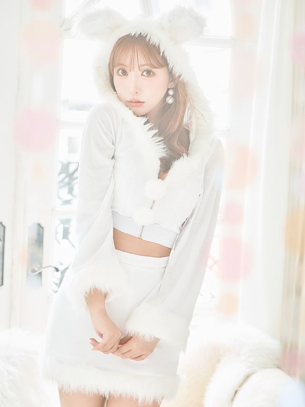 画像30: 【即日発送！】【サンタコス 4点セット】【S-Lサイズ/3カラー】セットアップバニーサンタコスプレ[YMT] (30)