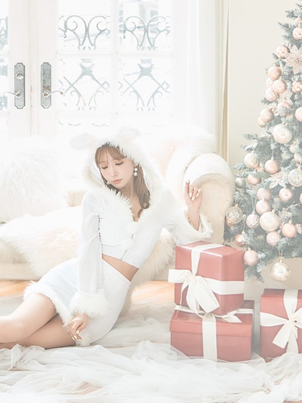 画像33: 【即日発送！】【サンタコス 4点セット】【S-Lサイズ/3カラー】セットアップバニーサンタコスプレ[YMT] (33)