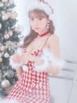 画像25: 【サンタセール！】【サンタコス5点セット】【S-XLサイズ/1カラー】千鳥柄ツイードキャミドレスサンタコスプレ[YMT] (25)