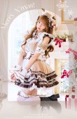 画像8: 【クリスマスコスプレ13点セット】【Malymoon/マリームーン】ミルクティーチェックトナカイメイド【2サイズ/1カラー】【予約/12月上旬発送予定】[HC03] (8)
